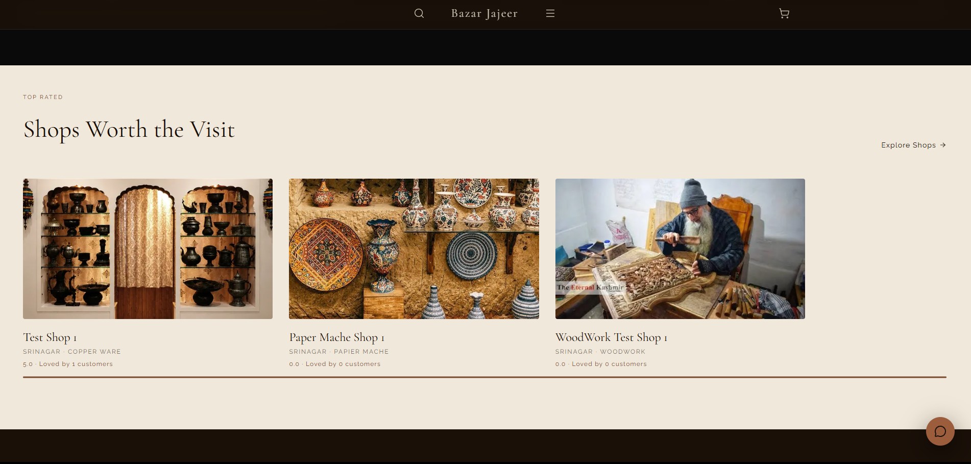 Bazar Jajeer — Shops Worth the Visit, each with its own page
