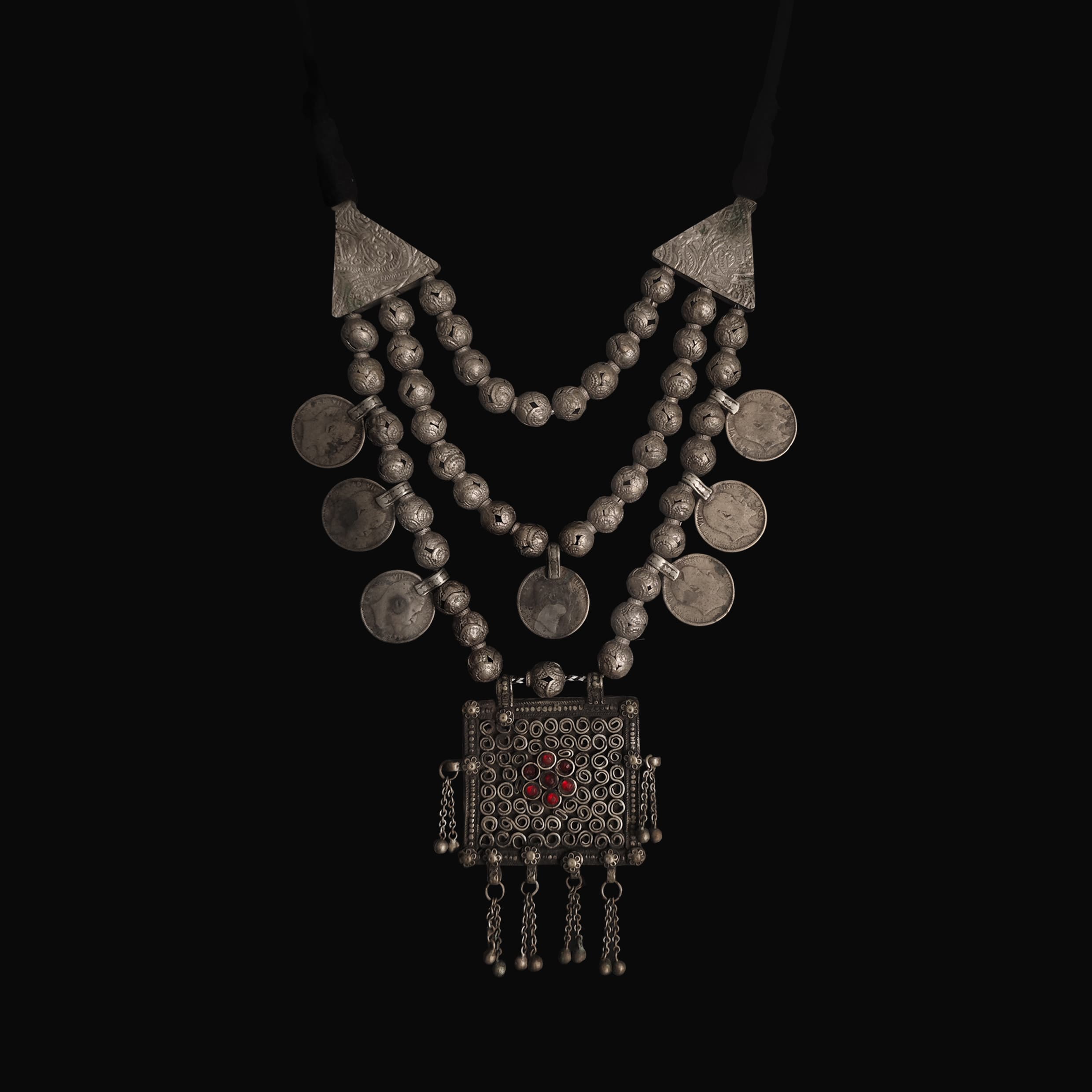 Necklace with Coin Pendants
